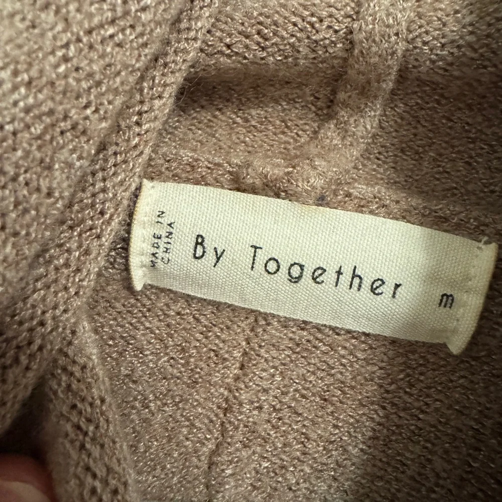 By Together Cozy Brown Poncho Sweater - Picture 2 of 3